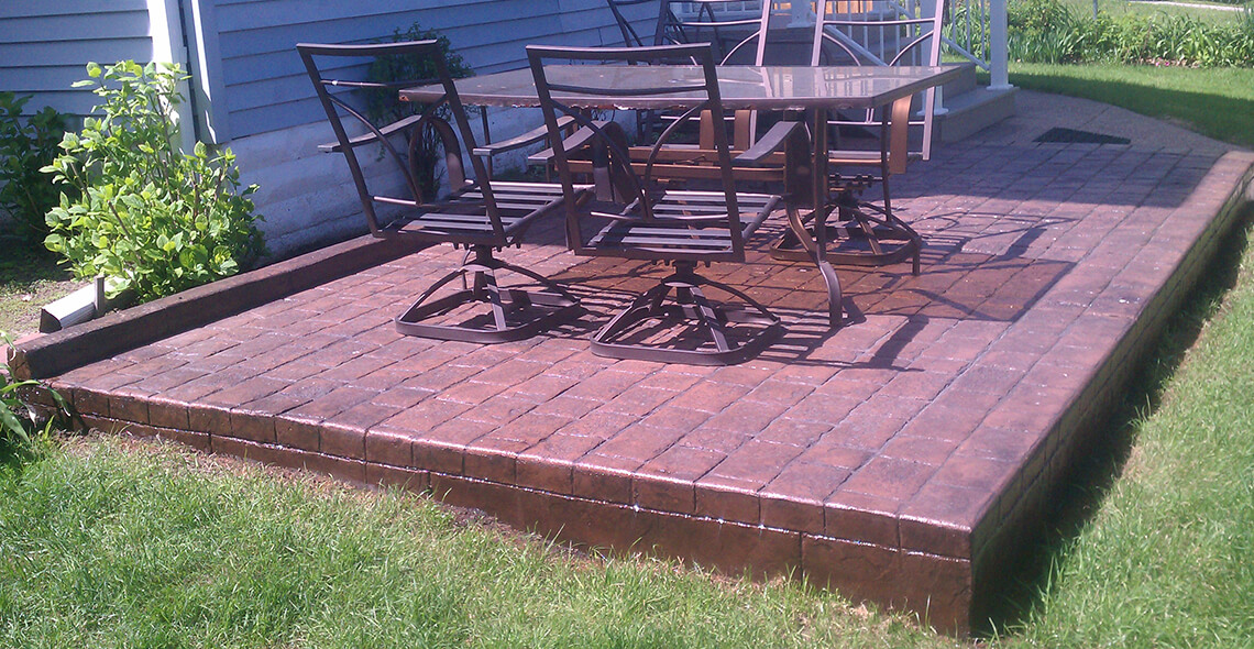 Stamped & Patterned Mike Hage Distinctive Concrete Contractor