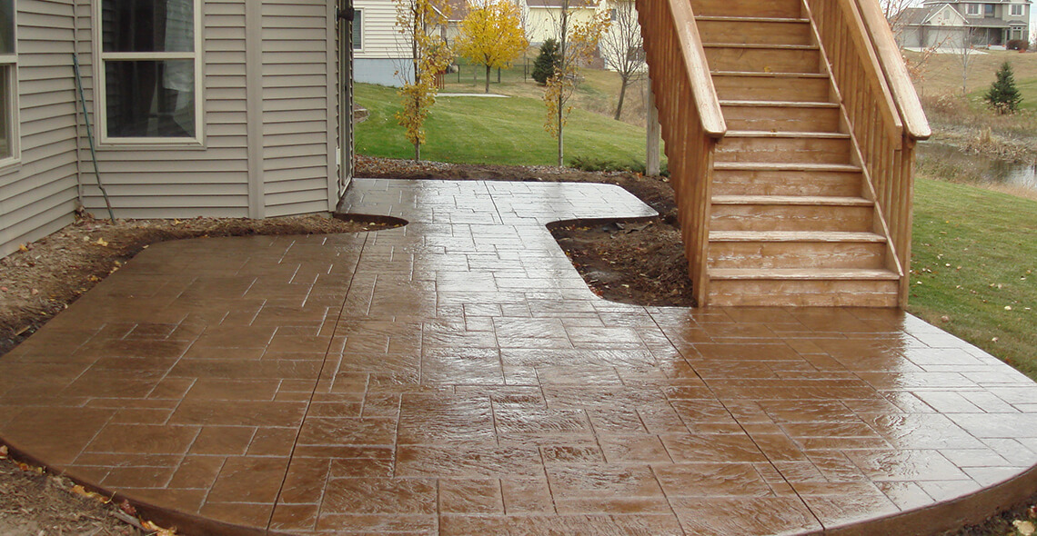 stamped concrete patio